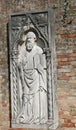 Relief of saint in Torcello Royalty Free Stock Photo