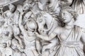 Relief sculpture of battle scene in the Vatican Museum