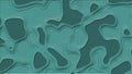 Relief structure of elements in flowing edges - abstract graphic background in turquoise