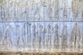Relief of Syrians or Lydians, the Apadana, Persepolis, Iran.