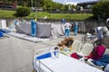 Relief workers, Rieti Emergency Camp, Amatrice, Italy