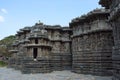 Reliefs on the outer wall. Hoysaleswara temple, Halebidu, Karnataka, India.