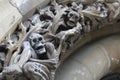 Reliefs related to the triumph of death in the archivolts of the new cathedral of Vitoria-Gasteiz Royalty Free Stock Photo