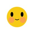 Relieved Expression Emoji Face Vector Design Art