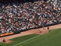 Reliever Javier Lopez warms up in the bullpen Royalty Free Stock Photo