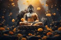 Religion Buddhism. exploring the essence of religion: the path to enlightenment and spiritual awakening in buddhism Royalty Free Stock Photo