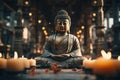 Religion Buddhism. exploring the essence of religion: the path to enlightenment and spiritual awakening in buddhism Royalty Free Stock Photo