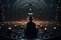 Religion Buddhism. exploring the essence of religion: the path to enlightenment and spiritual awakening in buddhism Royalty Free Stock Photo