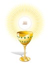 Religion Chalice Cup and Host Royalty Free Stock Photo