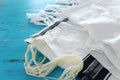 Religion concept of White Prayer Shawl - Tallit, jewish religious symbol Royalty Free Stock Photo