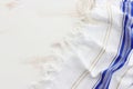 religion concept of White Prayer Shawl - Tallit, jewish religious symbol Royalty Free Stock Photo