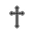 Religion cross icon