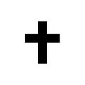 Religion cross solid icon, religion christianity