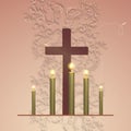 Religion, death, funeral, cross. The concept of the end of life. Royalty Free Stock Photo