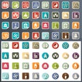 Religion icons vector Royalty Free Stock Photo