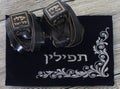 Religion Jewish objects on woody background