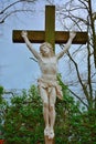 Religion, jezus hanging on a wooden cross