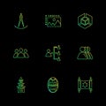 religion , networks , team , science , eps icons set vector