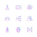 Religion , networks , team , science , eps icons set vector