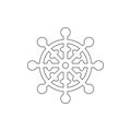 Religion symbol, Buddhism outline icon. Element of religion symbol illustration. Signs and symbols icon can be used for web, logo Royalty Free Stock Photo