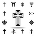 religion symbol, Catholicism icon. Element of religion symbol illustration. Signs and symbols icon can be used for web, logo,