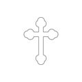 Religion symbol, orthodox outline icon. Element of religion symbol illustration. Signs and symbols icon can be used for web, logo Royalty Free Stock Photo