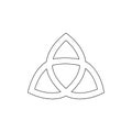 Religion symbol, paganism outline icon. Element of religion symbol illustration. Signs and symbols icon can be used for web, logo Royalty Free Stock Photo