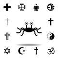 religion symbol, Rastafarianism icon. Element of religion symbol illustration. Signs and symbols icon can be used for web, logo,