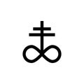 Religion symbol, satanic church icon. Element of religion symbol illustration. Signs and symbols icon can be used for web, logo, Royalty Free Stock Photo