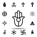 religion symbol, Semitic, Neopaganism icon. Element of religion symbol illustration. Signs and symbols icon can be used for web,