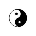 Religion symbol, yin yang icon. Element of religion symbol illustration. Signs and symbols icon can be used for web, logo, mobile Royalty Free Stock Photo