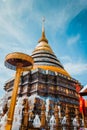 Religion In Thailand. Golden Temple Of Buddha Place For Praying. Buddhism. Religious Symbol. Travel