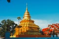 Religion In Thailand. Golden Temple Of Buddha Place For Praying. Buddhism. Religious Symbol. Travel