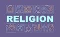 Religion word concepts banner Royalty Free Stock Photo