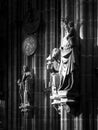 Religional statues in the church Royalty Free Stock Photo