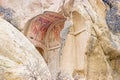 Religionist painting on stone in cappadocia Royalty Free Stock Photo