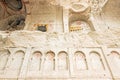 Religionist painting on stone in cappadocia Royalty Free Stock Photo