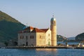 Religious architecture. Church of Our Lady of the Rocks on island in Kotor Bay. Montenegro