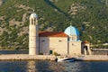 Religious architecture. Church of Our Lady of the Rocks, Montenegro Royalty Free Stock Photo