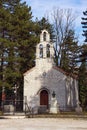 Religious architecture. Montenegro, Cetinje city. Ancient Vlah Church