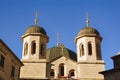 Montenegro, Old Town of Kotor. Domes of Orthodox Church of St. Nicholas against blue sky Royalty Free Stock Photo