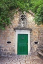 Religious architecture. Montenegro, Tivat. Ancient Catholic Chapel Royalty Free Stock Photo