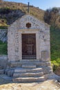 Small ancient Church of Our Lady of the Snow. Montenegro Royalty Free Stock Photo