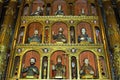 Religious art in interior of Jesuit church Funchal