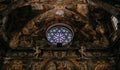 Religious art in the interior of Saint Nicolas church in Valencia, Spain Royalty Free Stock Photo