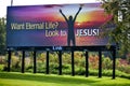 Religious Billboard - Look to Jesus