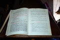 Religious book in Arkadi Monastery.