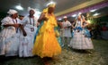 Religious celebration of candomble adepts