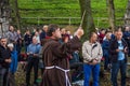 Religious celebrations of the elevation of the holy cross in the sanctuary of St. Anna on Mount St. Anna