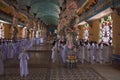 Religious ceremony in Cao Dai Temple